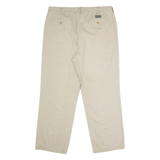 NAUTICA Chino Mens Twill Trousers Beige Regular Straight W38 L30