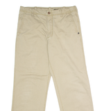 TIMBERLAND Chino Mens Twill Trousers Beige Regular Straight W34 L32