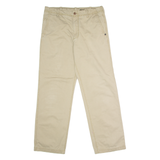 TIMBERLAND Chino Mens Twill Trousers Beige Regular Straight W34 L32