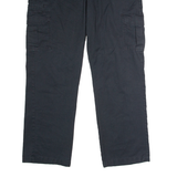 DICKIES Workwear Cargo Mens Trousers Black Regular Straight W36 L32