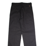 DICKIES Workwear Mens Trousers Black Regular Straight W38 L39