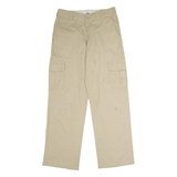 DICKIES Flex Workwear Cargo Mens Trousers Beige Regular Straight W30 L32