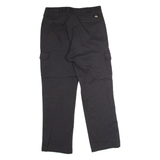 DICKIES Flex Workwear Cargo Mens Twill Trousers Black Regular Straight W36 L32