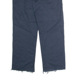 DICKIES Workwear Mens Twill Trousers Blue Slim Straight W34 L27