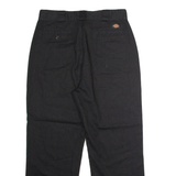 DICKIES Workwear Mens Twill Trousers Black Regular Straight W30 L27
