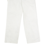 DICKIES Workwear Carpenter Mens Twill Trousers White Regular Straight W28 L30