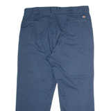 DICKIES Workwear Mens Twill Trousers Blue Regular Straight W40 L30
