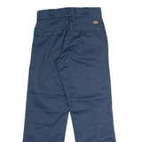 DICKIES Workwear Mens Twill Trousers Blue Regular Straight W26 L28
