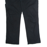 DICKIES Workwear Mens Trousers Black Relaxed Straight W42 L30