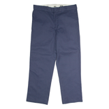 DICKIES 874 Workwear Mens Twill Trousers Blue Classic Straight W38 L30
