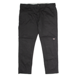 DICKIES Workwear Mens Twill Trousers Black Regular Skinny W40 L30