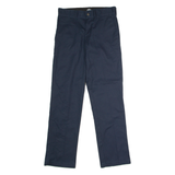 DICKIES 67 Collection Flex Workwear Mens Trousers Blue Regular Straight W30 L32