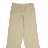 DICKIES Workwear Cargo Mens Trousers Beige Regular Straight W30 L32