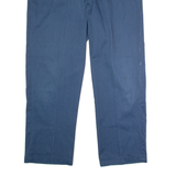 DICKIES Workwear Mens Twill Trousers Blue Regular Straight W42 L32