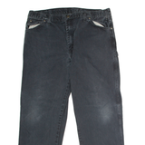DICKIES Workwear Carpenter Mens Canvas Trousers Black Regular Straight W40 L32
