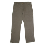 DICKIES Workwear Carpenter Mens Canvas Trousers Grey Regular Straight W38 L32