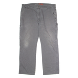 DICKIES Flex Workwear Carpenter Mens Canvas Trousers Grey Straight W40 L30