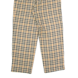 REWORK Check Womens Trousers Beige Regular Straight W29 L27