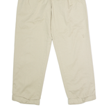 TOMMY HILFIGER Cuffed Chino Mens Twill Trousers Beige Regular Straight W32 L30