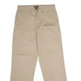 NAUTICA Clipper Chino Mens Twill Trousers Beige Regular Straight W32 L32