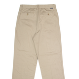 NAUTICA Clipper Chino Mens Twill Trousers Beige Regular Straight W32 L32
