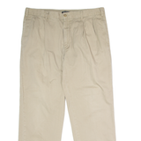 NAUTICA Chino Mens Twill Trousers Beige Regular Straight W38 L32