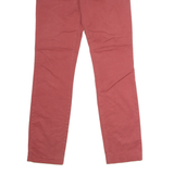 TOMMY HILFIGER Chino Mens Twill Trousers Red Regular Straight W28 L32