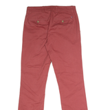 TOMMY HILFIGER Chino Mens Twill Trousers Red Regular Straight W28 L32