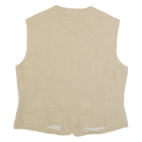 MANI Womens Blazer Waistcoat Brown 90s Paisley M