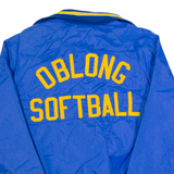 GEM SPORTSWEAR Oblong Sportswear Mens Varsity Jacket Blue 90s M
