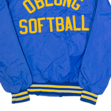 GEM SPORTSWEAR Oblong Sportswear Mens Varsity Jacket Blue 90s M