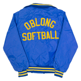 GEM SPORTSWEAR Oblong Sportswear Mens Varsity Jacket Blue 90s M