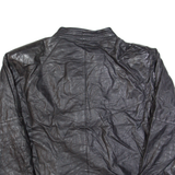 Womens Jacket Black Leather 90s L