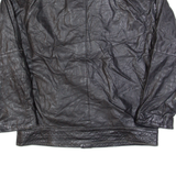 Womens Jacket Black Leather 90s L