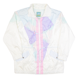 CLIMATE ZONE Womens Jacket Cream 90s Crazy Pattern L