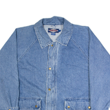RUFF HEWN Mens Denim Jacket Blue 90s L
