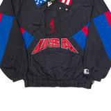 STARTER Atlanta Olympics 1996 Mens Pullover Jacket Black 90s USA L