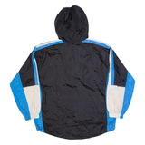 WILSON Lightweight Mens Anorak Jacket Black Hooded Colourblock L