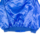 AUBURN SPORTSWEAR Diamontte Womens Varsity Jacket Blue 90s USA 2XL