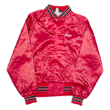 DUNBROOKE Hearts Mens Varsity Jacket Red 90s USA M