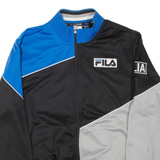 FILA Mens Track Jacket Grey Colourblock L
