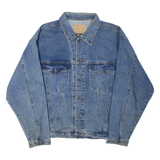 MARYK & CO Mens Denim Jacket Blue L