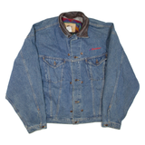 INTERNATIONAL DENIM Mens Blanket Lined Denim Jacket Blue XL