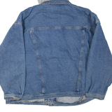 Mens Denim Jacket Blue Hooded XL