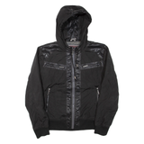 GUESS Mens Jacket Black Hooded XL