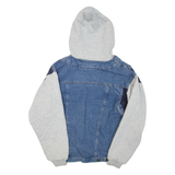 ARIZONA JEAN COMPANY Mens Denim Jacket Blue Hooded S