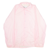 MASTERPIECE COLLECTION Mens Coach Jacket Pink Nylon 80s M