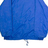 SWINGSTER Faux Fur Lined Mens Coach Jacket Blue Nylon 90s L