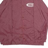 COLLEGIATE PACIFIC Culver Mens Coach Jacket Maroon Nylon 80s USA S