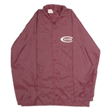 COLLEGIATE PACIFIC Culver Mens Coach Jacket Maroon Nylon 80s USA S
